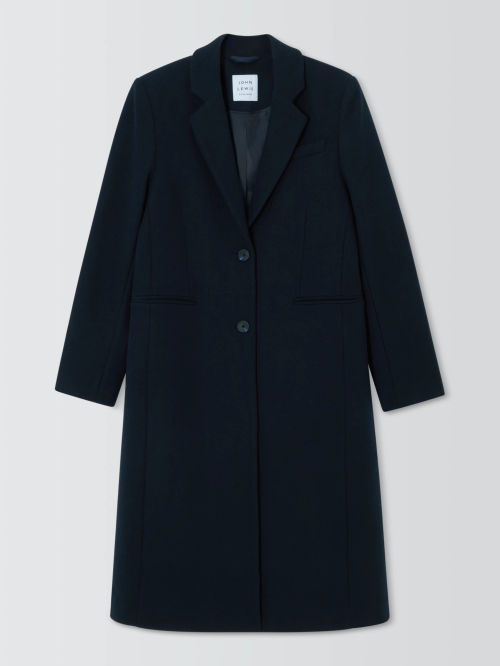 John Lewis Wool Blend Crombie...