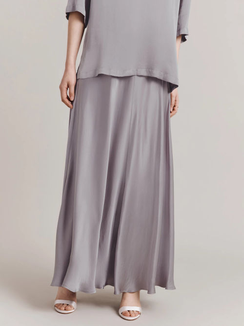 Ghost Colette Satin Maxi Skirt