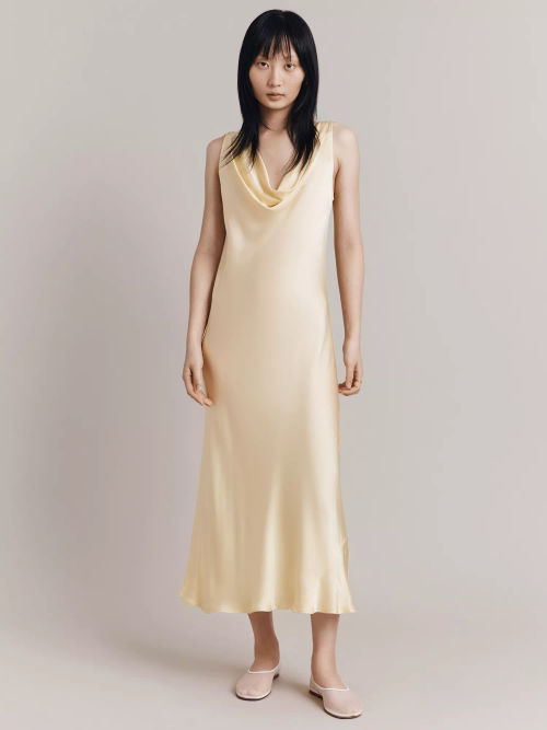 Ghost Olive Slip Midi Dress,...