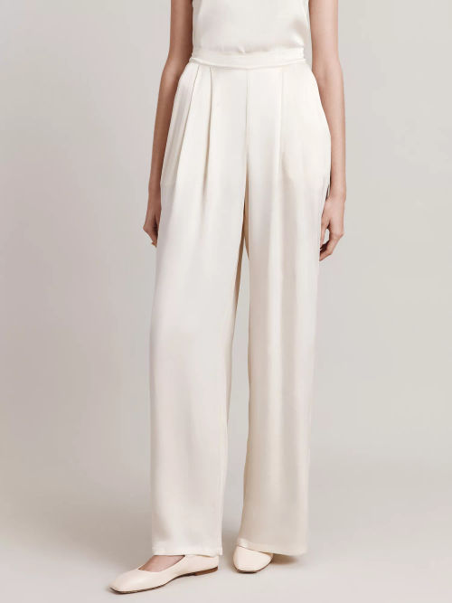 Ghost Celine Wide Leg Satin...