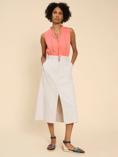 White Stuff Allie Denim Midi...