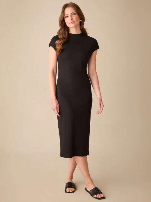 Ro&Zo Narrow Rib Knit Midi...