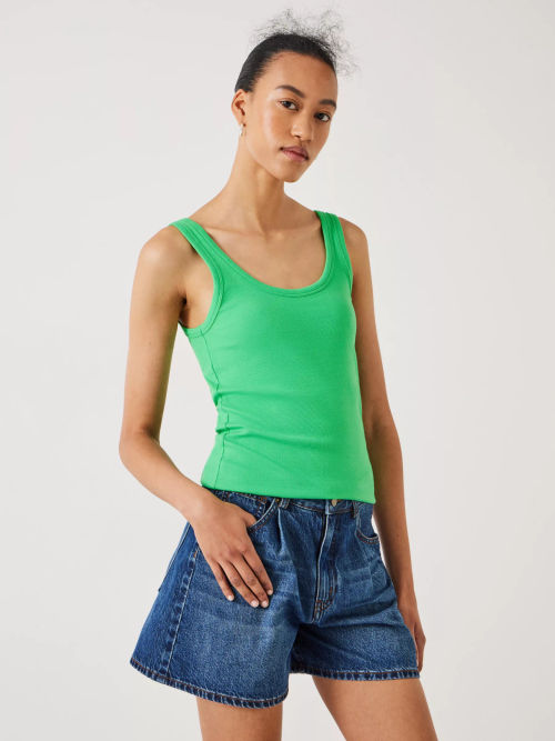 HUSH Seth Scoop Neck Ribbed...