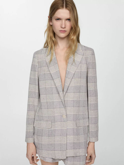 Mango Elevivo Check Blazer,...