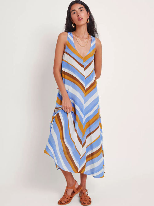 Monsoon Byrdie Stripe Midi...