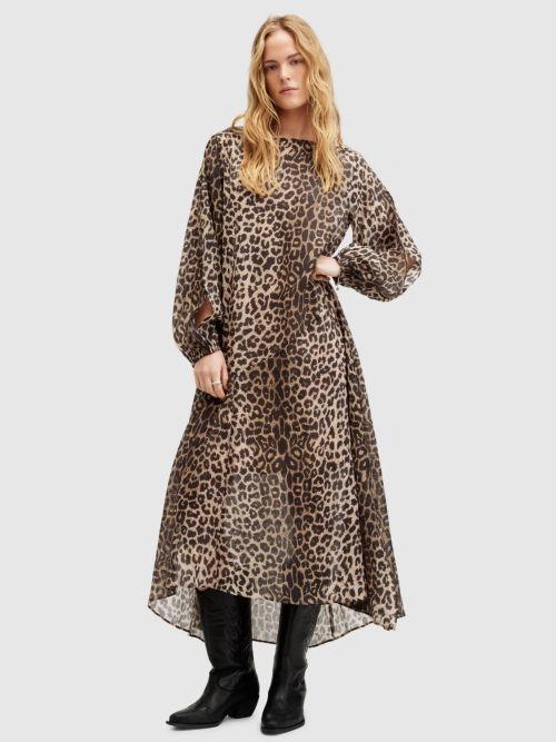 AllSaints Jane Leppo Leopard...