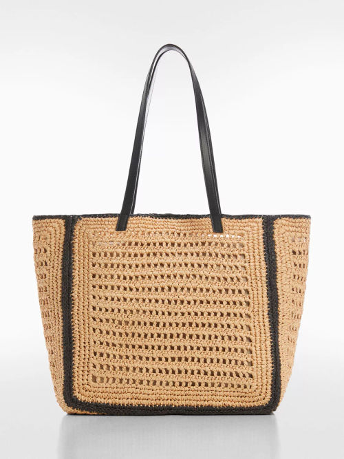 Mango Creta Straw Shopper...