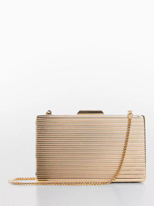 Mango Pau Metallic Clutch...