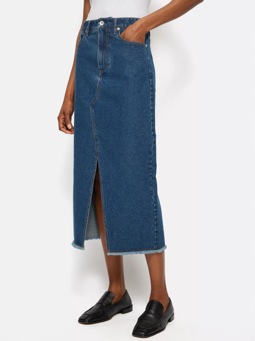 Jigsaw Denim Frayed Edge Midi...