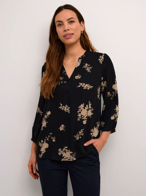 KAFFE Claire Floral Blouse,...