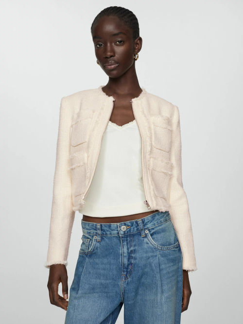 Mango Ponsano Jacket, White