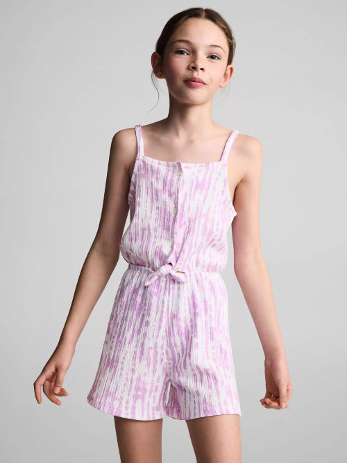 Mango Kids' Tie Dye Playsuit,...