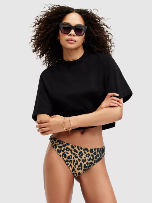 AllSaints Emma Leopard Print...