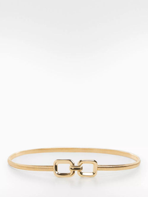 Mango Skinny Metal Belt