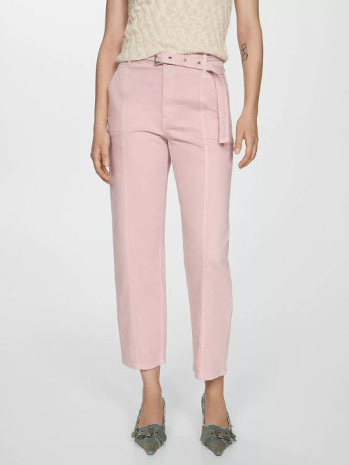 Mango Straight Leg Trousers,...