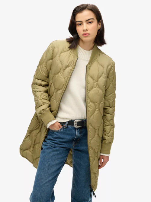 Superdry Studios Long Quilted...