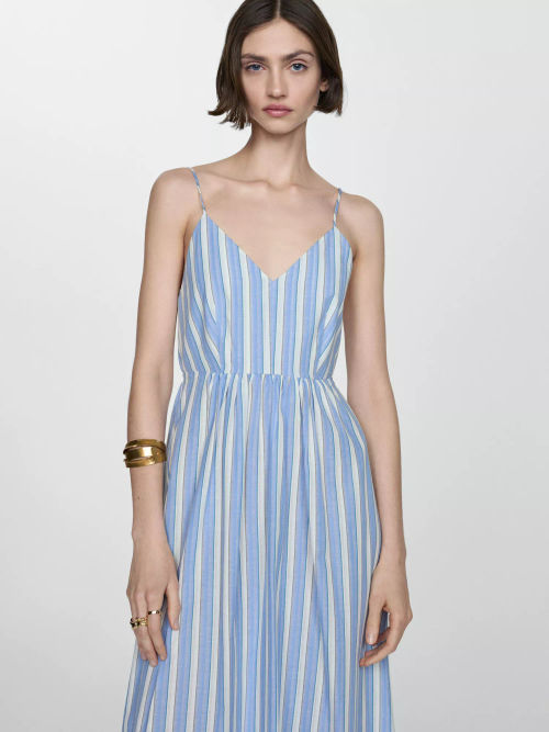 Mango Cristi Cut-Out Striped...