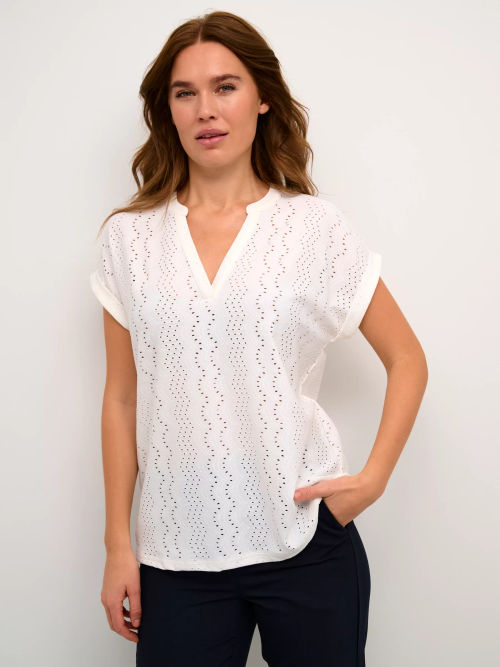 KAFFE Rachel Short Sleeve...