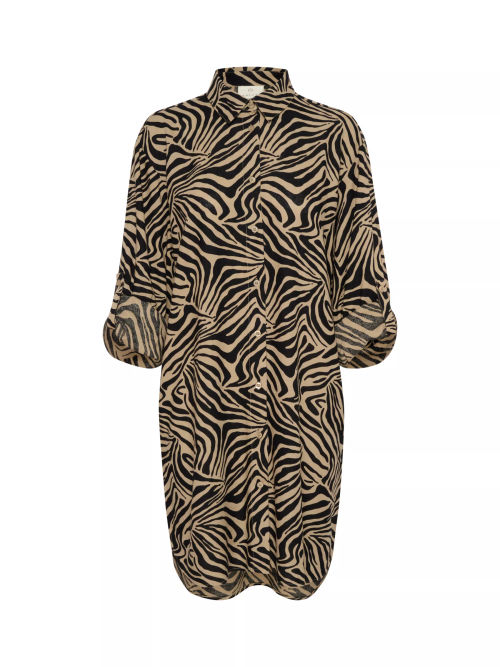 KAFFE Milia Zebra Print Shirt...