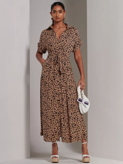 Jolie Moi Shirt Maxi Dress,...