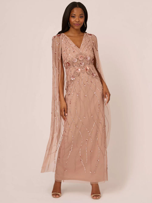 Adrianna Papell Beaded Long...