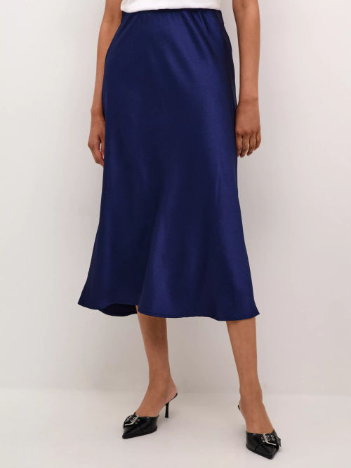 KAFFE Lotte Satin Midi Skirt,...