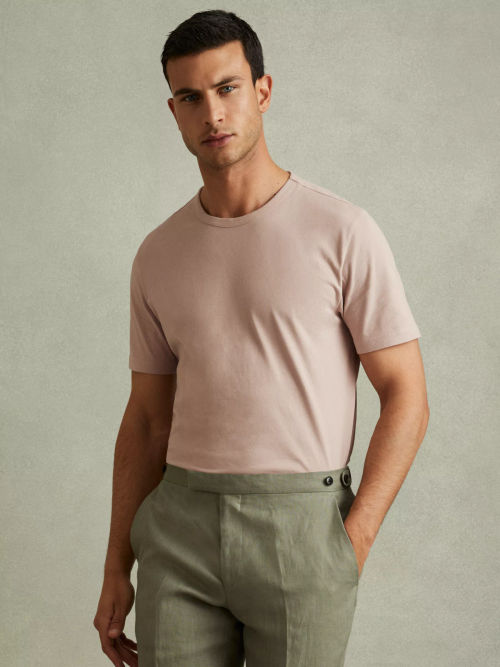 Reiss Melrose Crew Neck Cotton T-Shirt