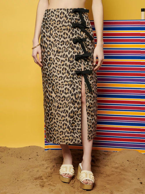 GHOSPELL Patty Leopard Midi...