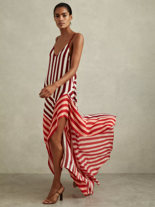 Reiss Holly Stripe Asymmetric...