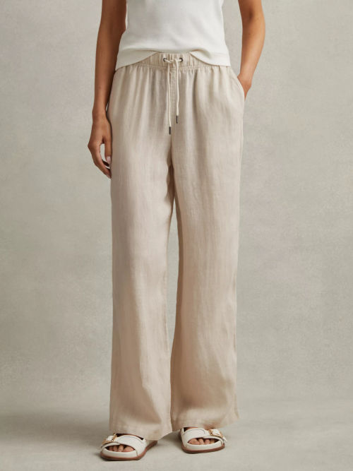 Reiss Cleo Wide Leg Linen...