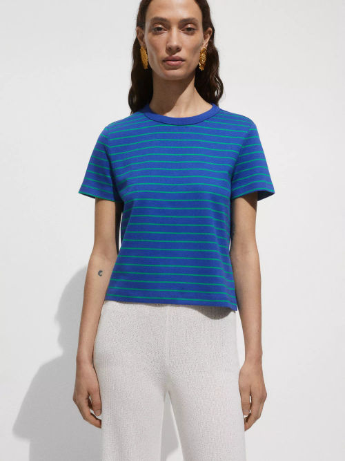 Mango Boxy Stripe T-Shirt