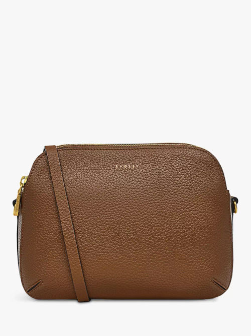 Radley Dukes Place Grained Leather Cross Body Bag, Saddle