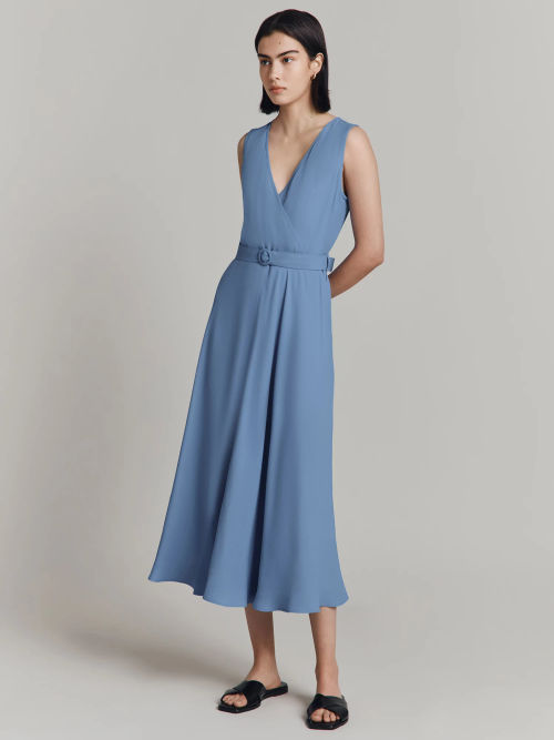 Ghost Ivy Midi Dress, Blue