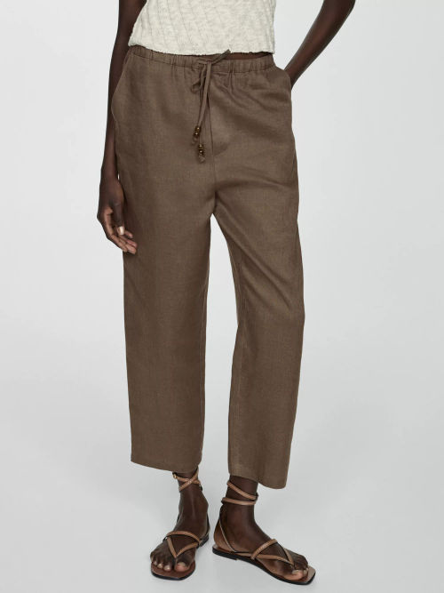 Mango Linen Trousers