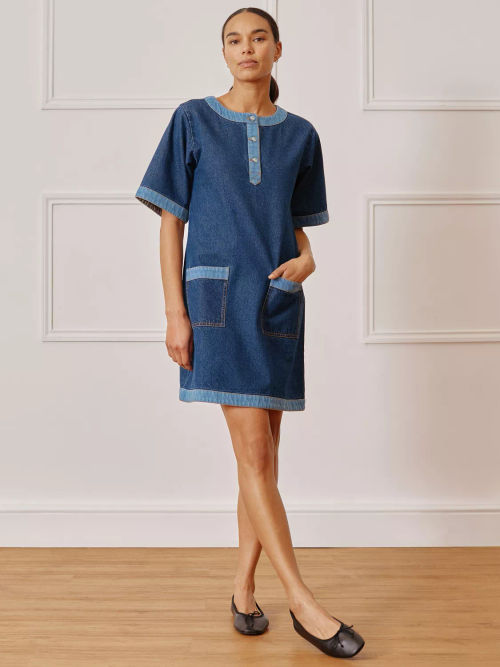 Albaray Contrast Denim Dress,...