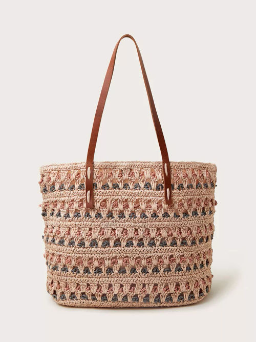 Monsoon Tonal Raffia Shopper...