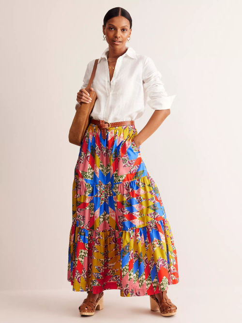 Boden Lorna Maxi Skirt, Multi