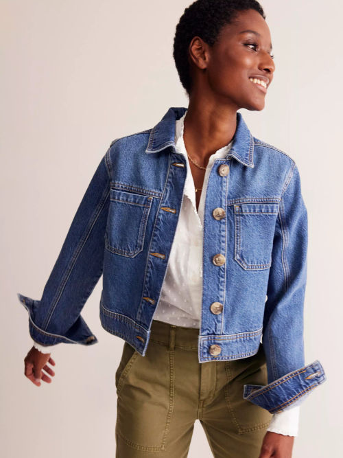 Boden Denim Chore Jacket, Mid...