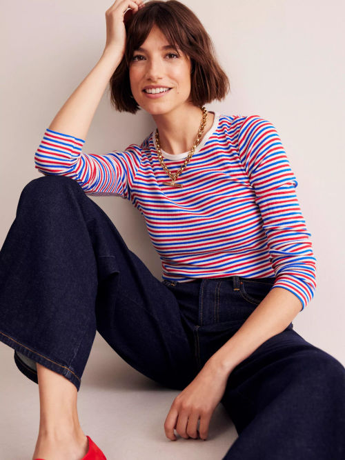 Boden Anna Stripe Long Sleeve...