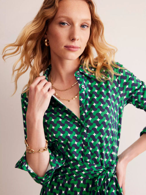 Boden Lauren Geometric Shirt...