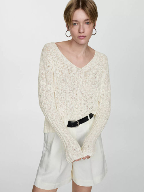 Mango Lisboa Knit Jumper, Off...