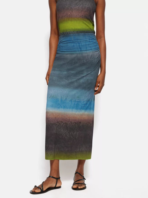 Jigsaw Glaze Abstract Skirt,...