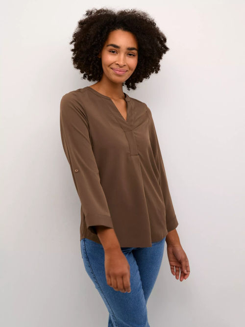 KAFFE Mia V-Neck Top