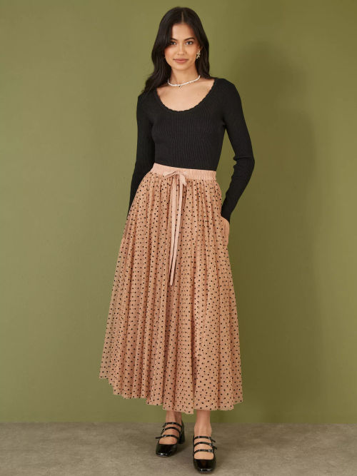 Yumi Tulle Mesh Skirt, Multi