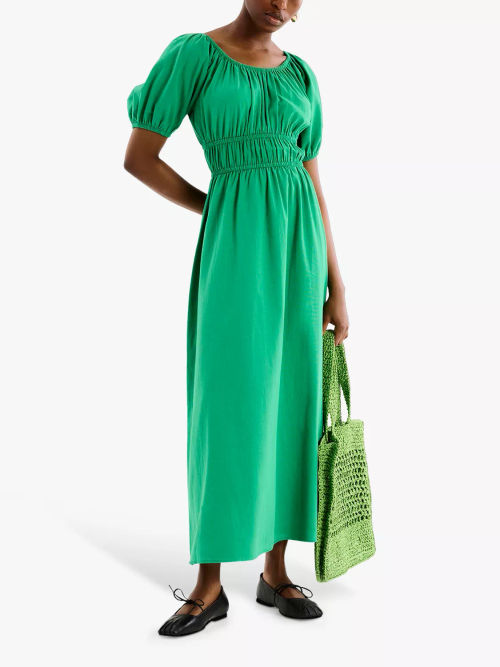 OMNES Arya Cotton Midi Dress,...