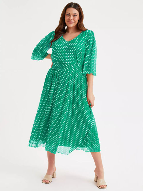 Scarlett & Jo Pleated Midi...