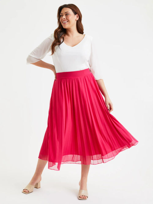 Scarlett & Jo Pleated Midi...