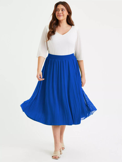 Scarlett & Jo Pleated Midi...