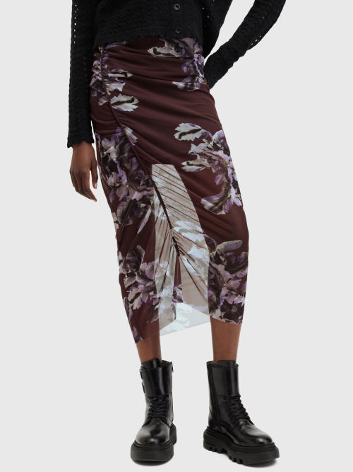 AllSaints Nora Floral Skirt,...