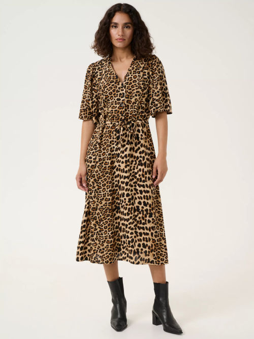 KAFFE KAarina Leopard Midi...